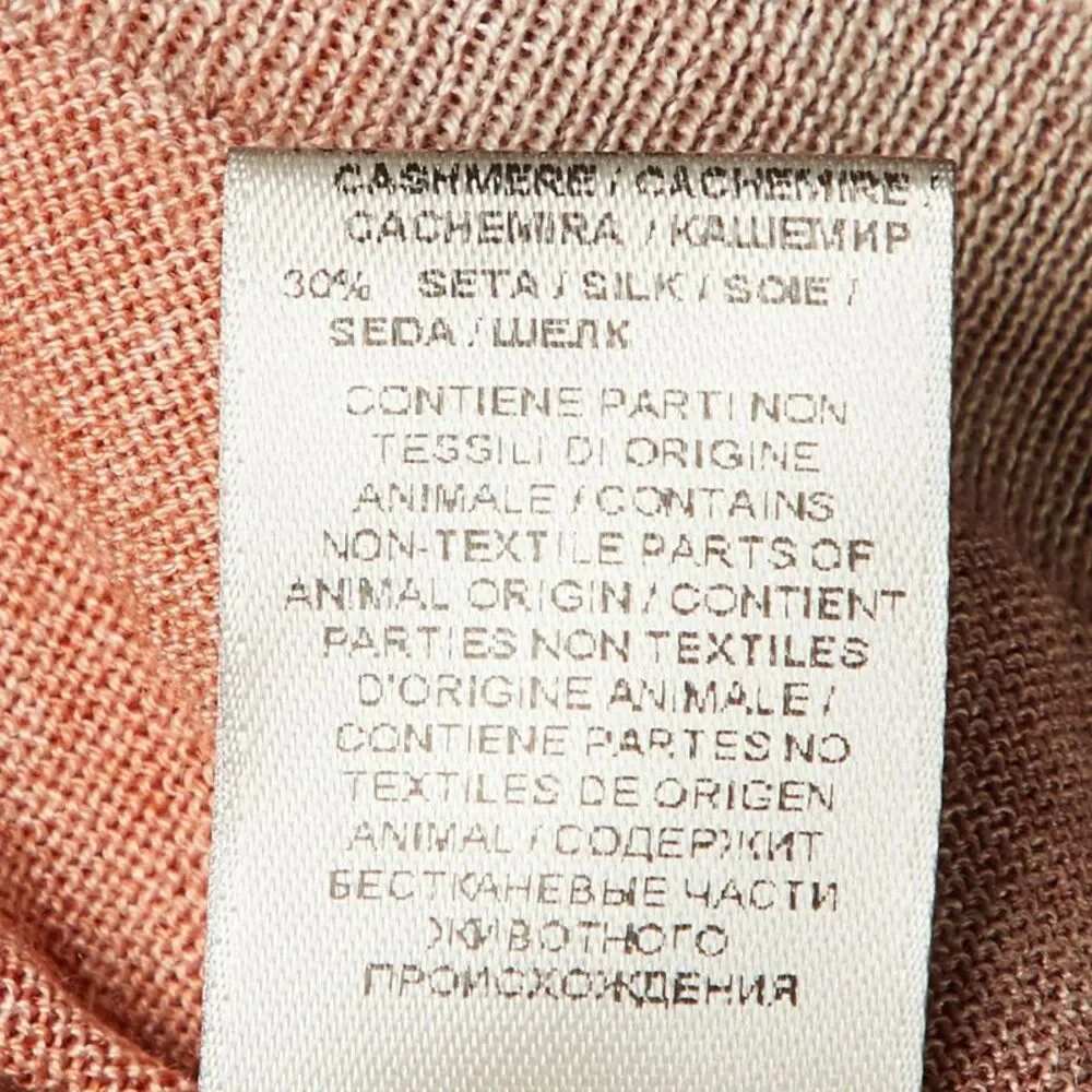 Bottega Veneta Orange Printed Cashmere & Silk Cardigan S - Picture 5 of 5